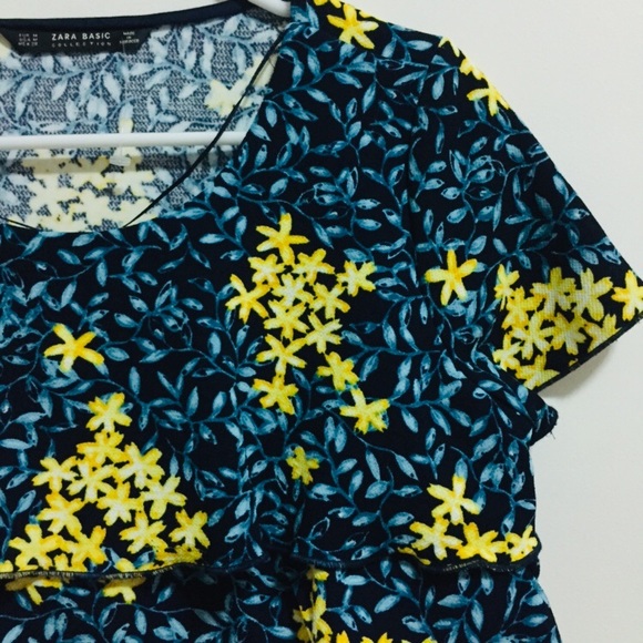 New Zara Floral crop top - Picture 4 of 4